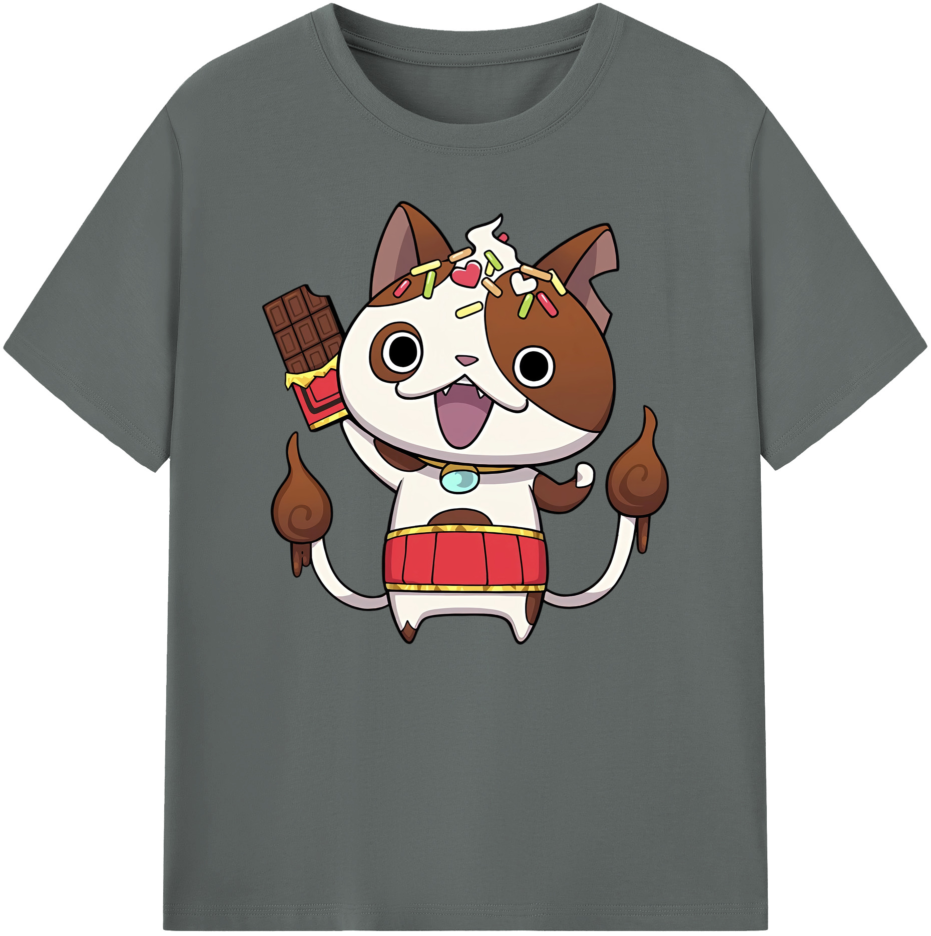 （画像用） 妖怪ウォッチ Yo-kai Watch 綿100％ メンズ半袖Tシャツ｜肌触りやわらか＆通気性
